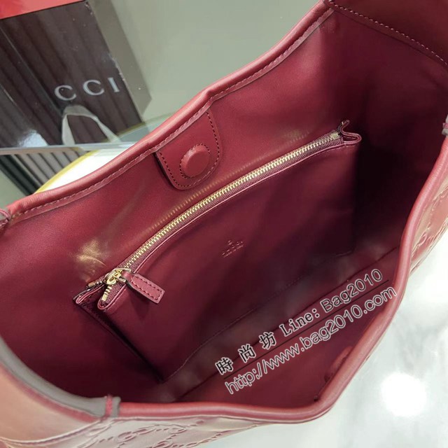 Gucci專櫃古馳最新款Body雙鎖扣手袋大號休閒肩背女包 jh2923型號：834981